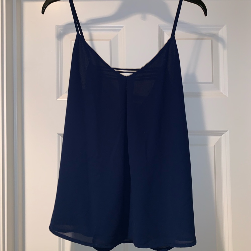 dressy navy tank!!